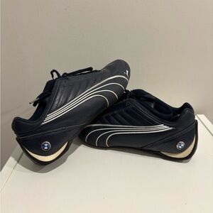 Puma Men's Dark Blue Athletic Shoes BMW size 7 leather
